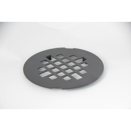 4 Flat Drain Cover Plate, Oil Rubbed Bronze